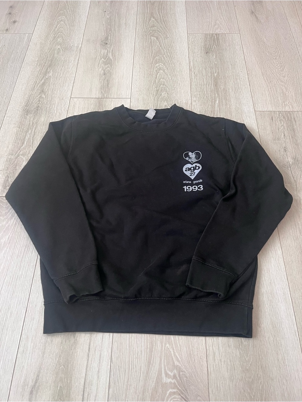 Ariana Grande 1993 Black Crewneck Sweatshirt